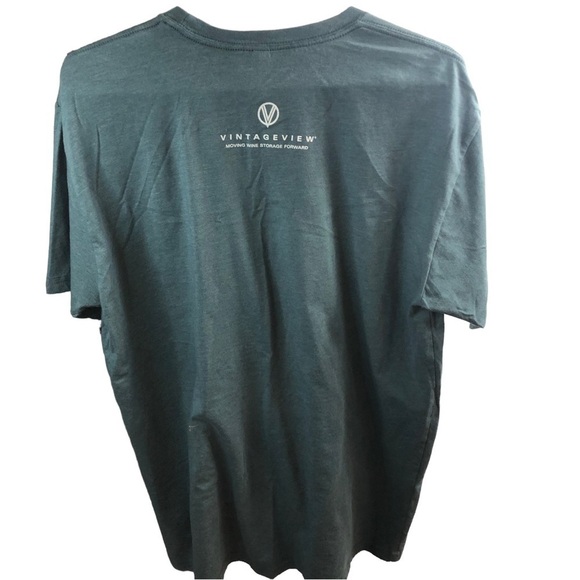 Next Level Wine Cellar Tee Men XL Green Front Graphic of Wine Storage Plans - Picture 5 of 8